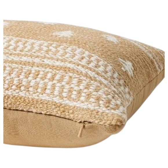 Threshold x Studio McGee Oversized Lumbar Woven Tree Pillow Camel/Cream 34x14 - Picture 3 of 7